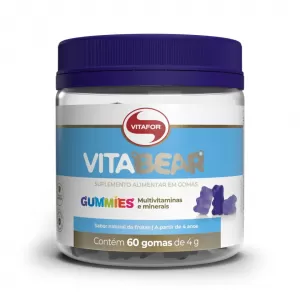 Vita Bear 4G Vitafor Sabor Frutas 60 Gomas