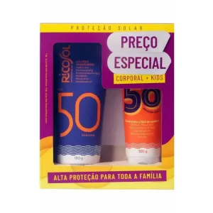 Kit Ricosol Prot. Solar Fps50-180G+Kids Fp50-100G