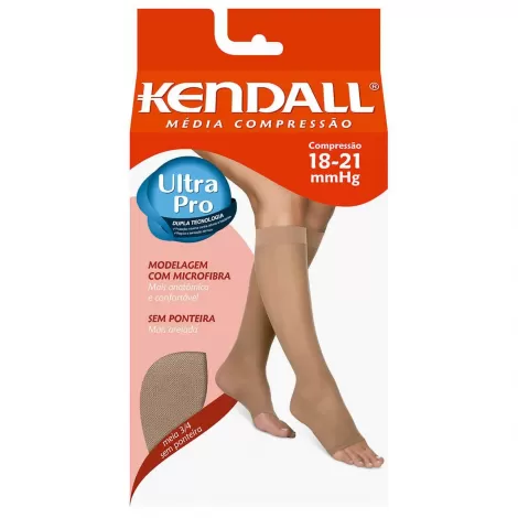 Meia Kendall Média Compressão 3/4 Spontânea Mel M411872