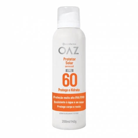 Oaz Protetor Solar Aerossol Fps60 - 200Ml