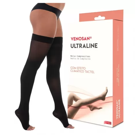 Meia Venosan Ultraline 20-30 mmHg 3/4 Preta