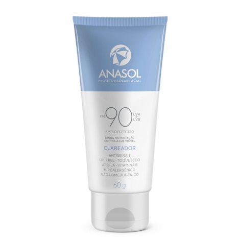 Anasol Protetor Solar Facial Clareador Fps 90 60G