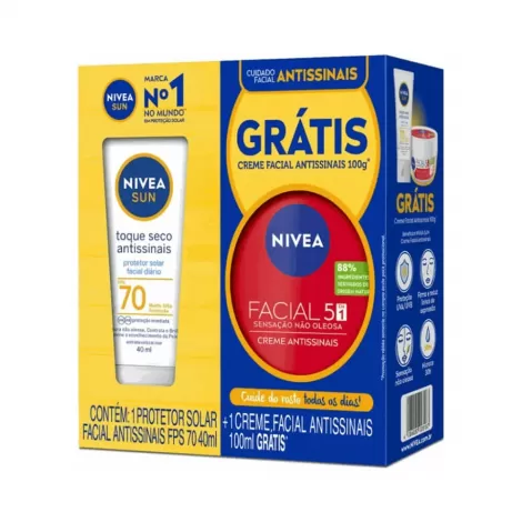 Kit Prot Solar Antissin Fps70+Gel Facial 150G