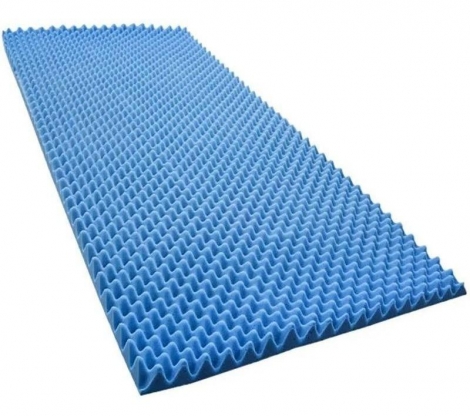 Colchão Ortopédico Piramidal a Vácuo 0,88 x 1,88 x 4,0 cm Azul D28