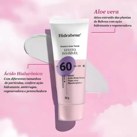 Hidrabene Prot Sol Invisivel Fps 60 - 50G