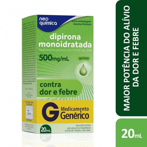 **Dipirona 500Mgml Gts 20Ml